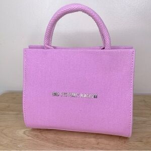 Brandon Blackwood - End Systemic Racism Pink Canvas mini tote